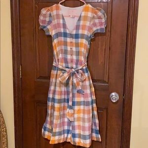 Gal Meets Glam Plaid Dress